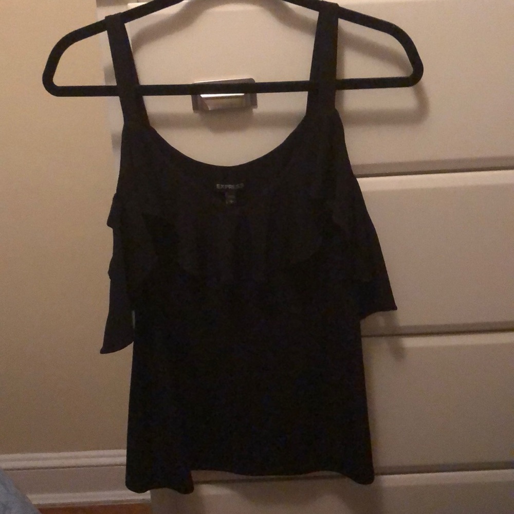 Express Dressy Black Top Size Small